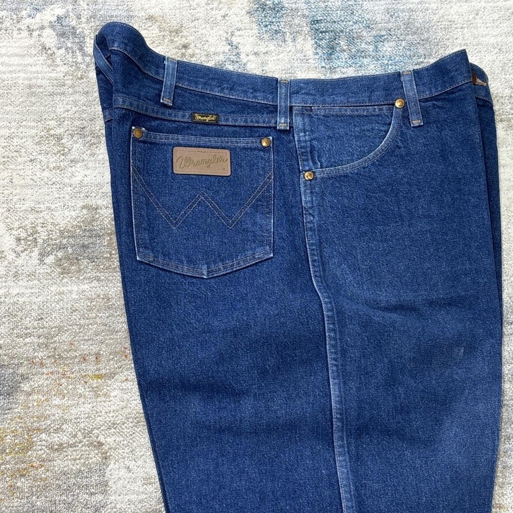 Vintage Wrangler Jeans 42x34 Tagamax Western Workwear‎ Blue Denim